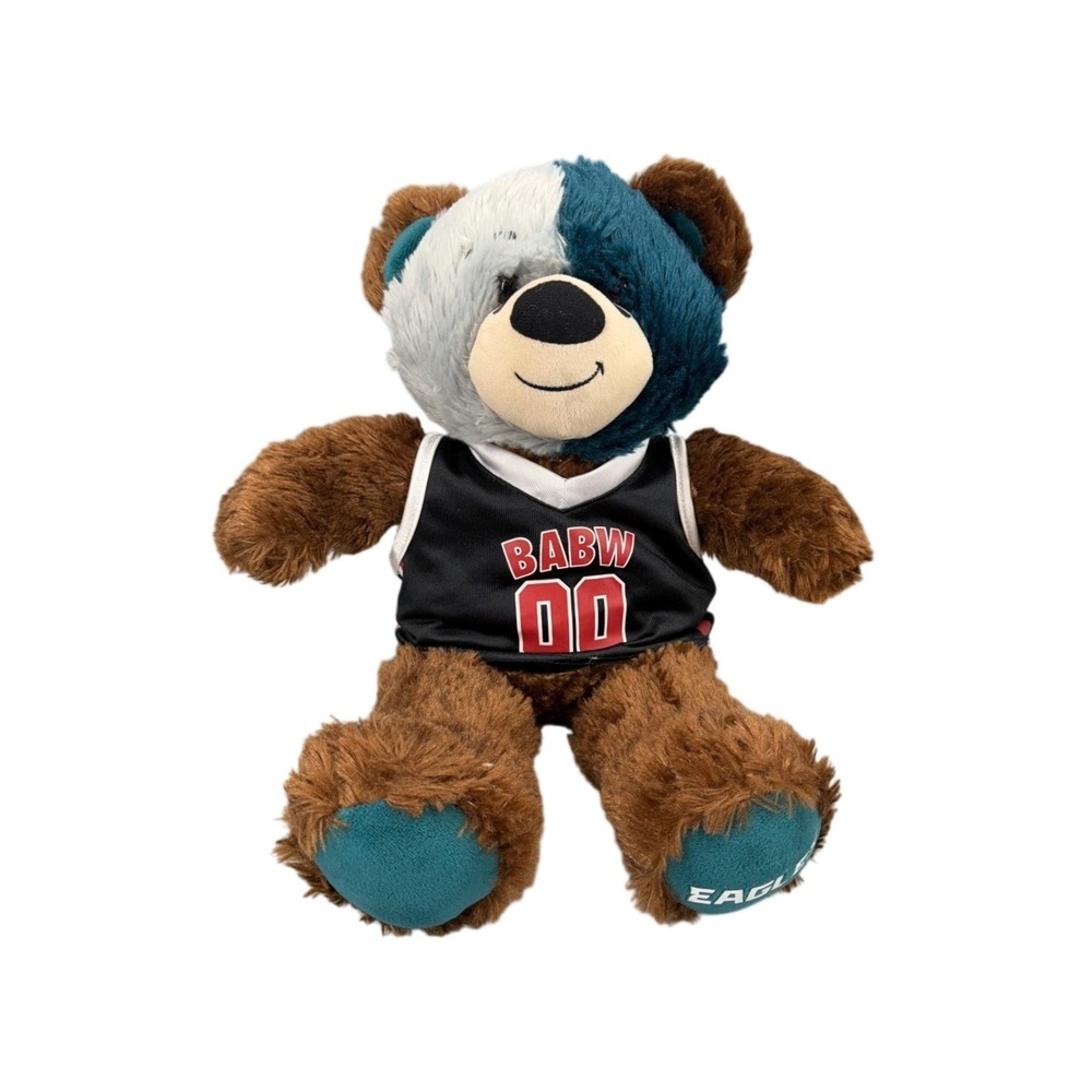 Build-A-Bear NFL Philadelphia Eagles Plush Kids 16" Brown Teal Jersey Football